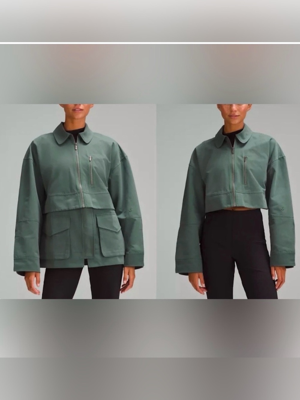 Lululemon- Glyde 2-in-1 adaptable Utility Jacket - Olive Green - Size XS
